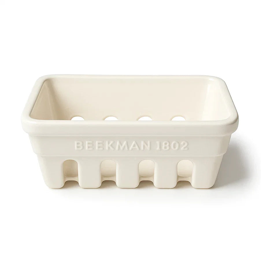 Beekman 1802 Soap Dish Ceramic Farmhouse Caddy Ivory Cream. BRAND NEW IN BOX