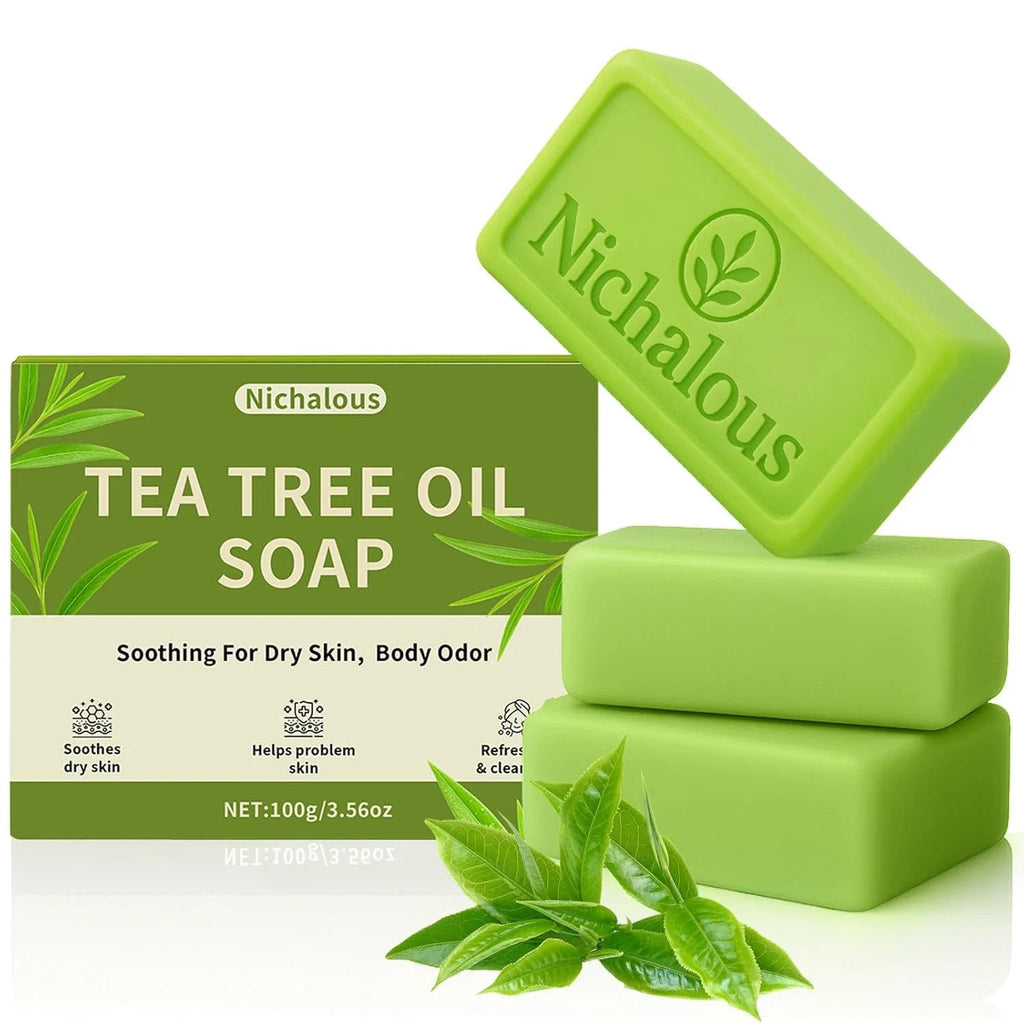 Tea Tree Soap, Purifying Body Soap Bar with Tea Tree Oil & Coconut